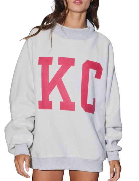 Throwback Reversible OVERSIZED Mock Sweatshirt KC