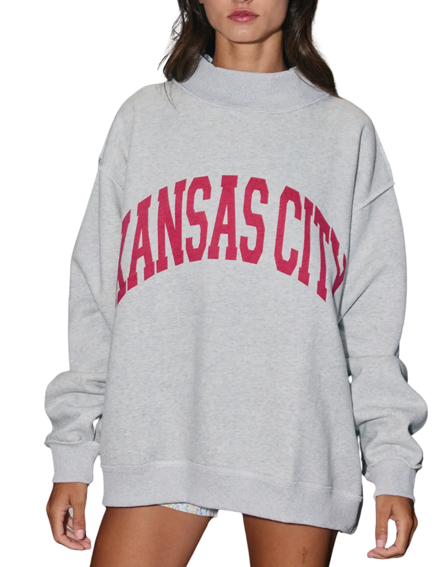 Throwback Reversible OVERSIZED Mock Sweatshirt KC
